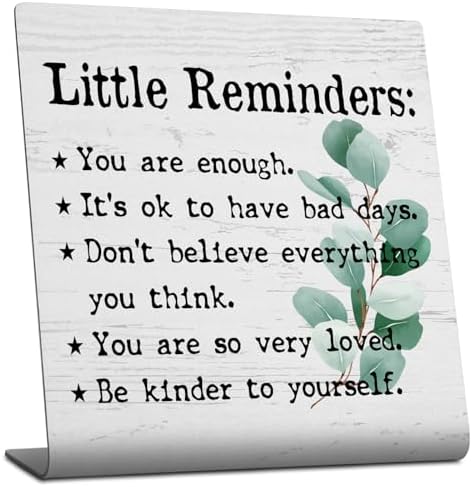 Positive Little Reminders Motivational Desk Decor Sign