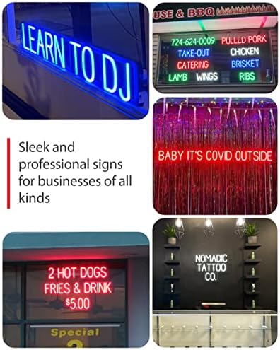 SpellBrite Photo Booth Sign for Businesses with Neon Look