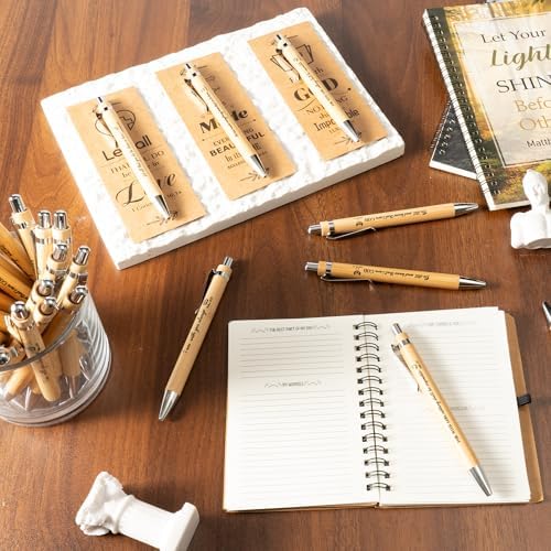 Haooryx Christian Bible Pen Bookmark Set 100 Pieces