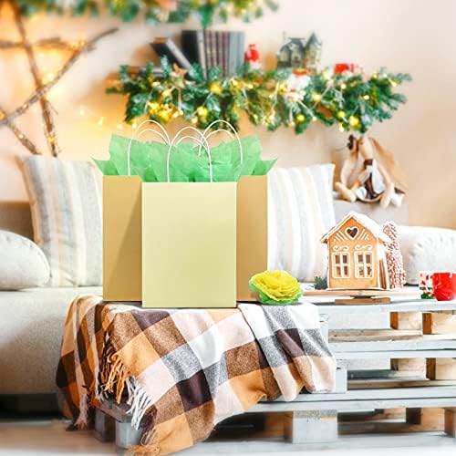 Naler 60 Sheets Green Tissue Paper for Gift Wrapping