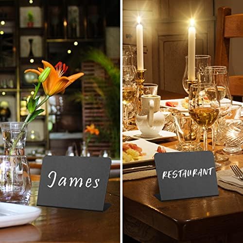 12 Pack Mini Chalkboard Signs 4x3 for Food Party Wedding Bakery