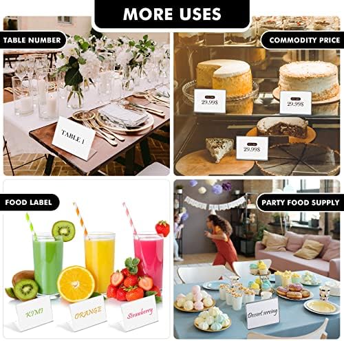 Teling 35 x 25 Inch Acrylic Business Card Holder L Shaped Stand