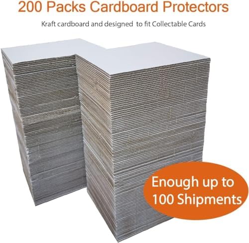 200 Pack 5x7 Inch Corrugated Cardboard Sheets