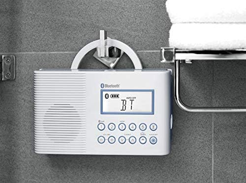 Sangean H202 Waterproof Shower Radio with Weather Alerts and Bluetooth