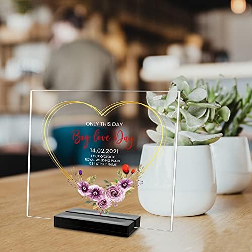 OUTNEE Acrylic Sign Stand Card Holder 10PCS Black