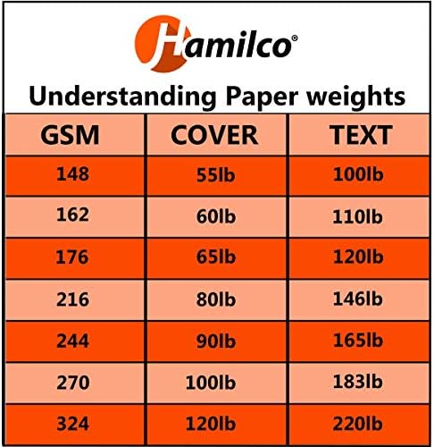 Hamilco Tent Cards 35x11 Folded Card Stock - 100 Pack