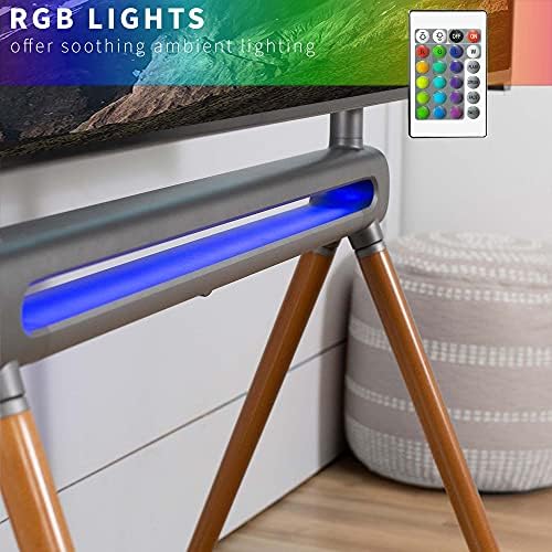 VIVO Artistic Easel TV Stand with RGB Lighting