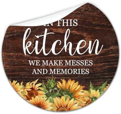 3 Inch Round Label Stickers 100pcs for Kitchen Quotes Seals