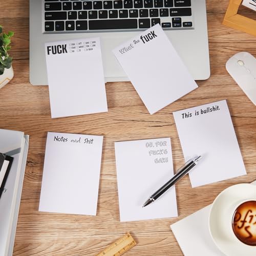 10 Pcs Funny Sticky Notes for Adults 4x6 Inches