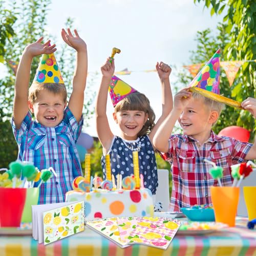 Lemon Mini Spiral Notebooks 24 Pcs Party Favors