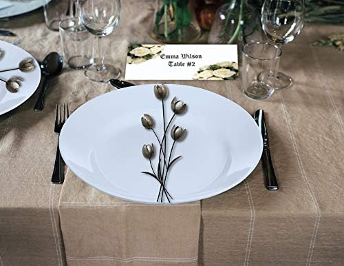 Hamilco Tent Cards 35x11 Folded Card Stock - 100 Pack