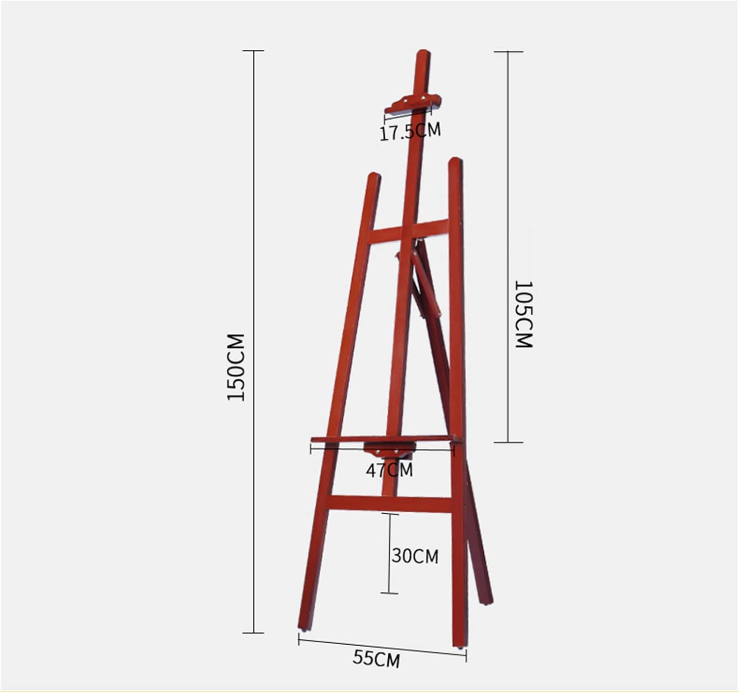 MIQXUAN 150cm A-Frame Wooden Easel Stand
