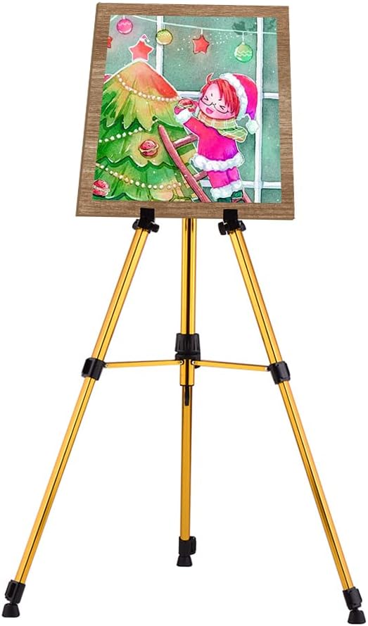 Art Painting Display Easel Stand Aluminum Alloy Adjustable Art Tripod