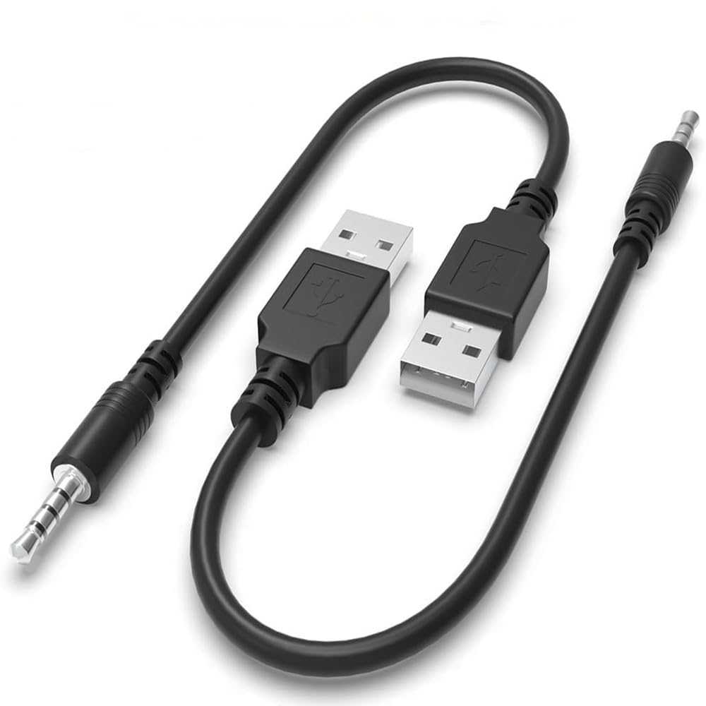 USB to 35mm Audio Jack Adapter Cable 20cm