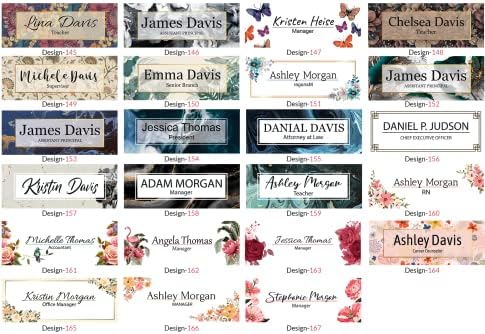Frosted White Name Plate with Wooden Stand - Personalized Acrylic Desk Sign