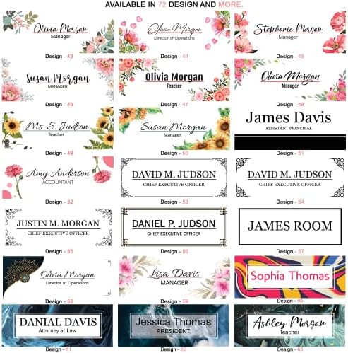 Personalized Desk Name Plate Custom Acrylic Sign