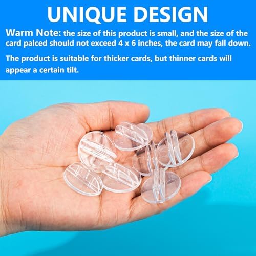 120 Pcs Transparent Plastic Card Holders