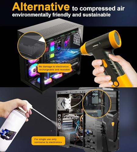 Cordless Electric Air Duster - 150000 RPM for Keyboard Cleaning