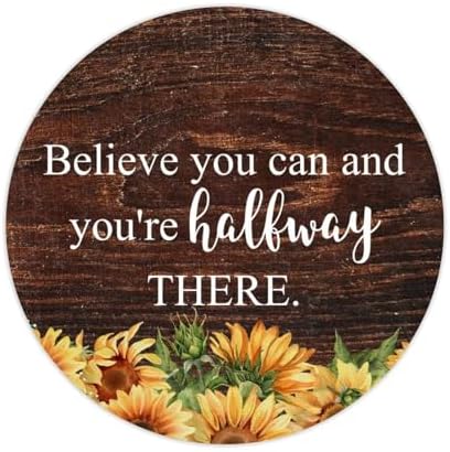 3 Inch Round Label Stickers 100pcs Believe You Can Quotes Decals