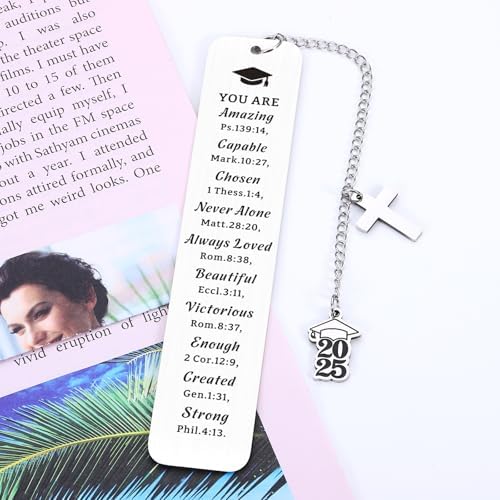 2025 Graduation Bookmark for Girls Boys