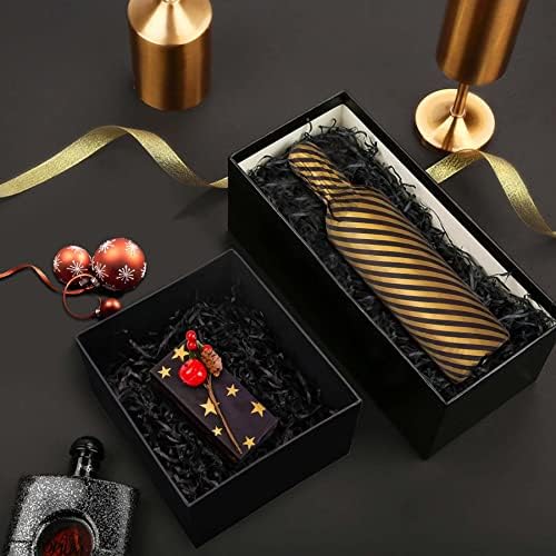 Larcenciel 50 Sheets Black Gold Tissue Paper 5 Styles for Gift Wrapping
