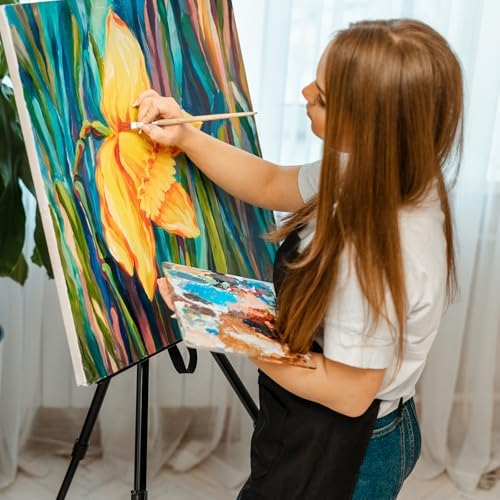 PATIKIL Foldable Art Easel Stand 4 Pack Black