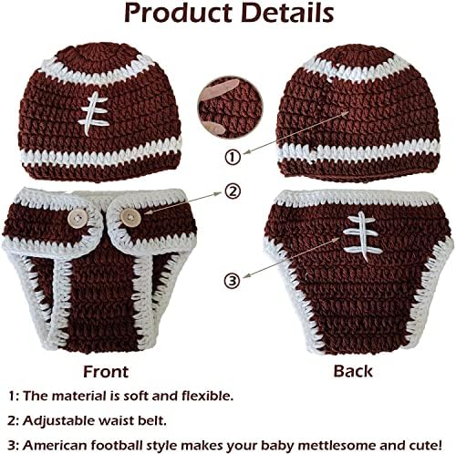 Qyeaber Newborn Baby Girl Crochet Costume
