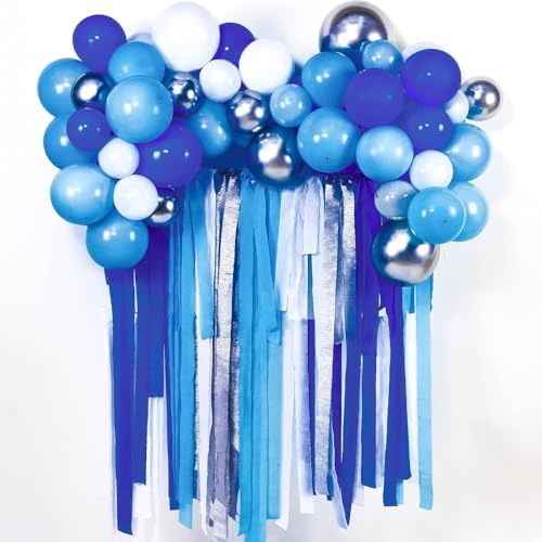 Baby Blue Crepe Paper Roll 81 Feet 1 Count