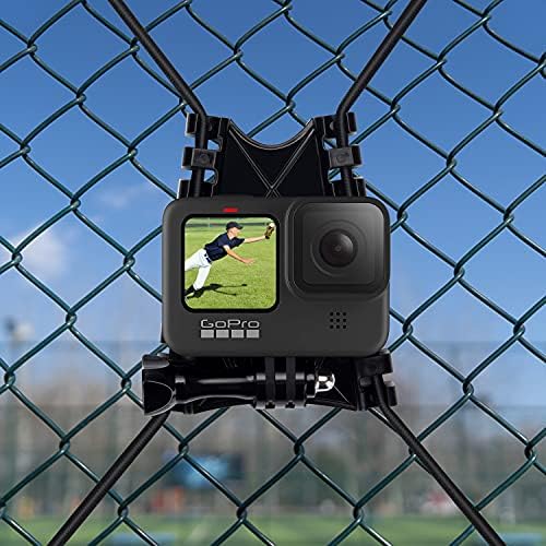 Suptig Net Fence Tree Pole Mounts - GoPro Phone Compatible