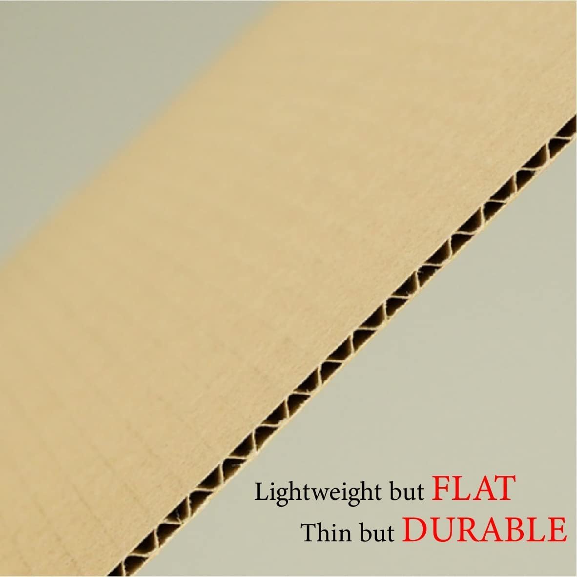 50 Pack 9x12 Inch Corrugated Cardboard Sheets
