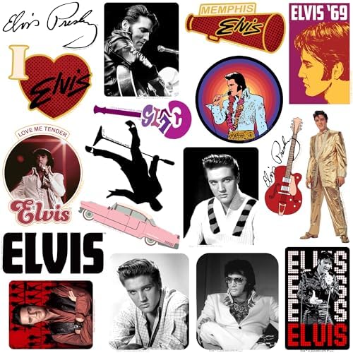 Elvis 50ct Vinyl Sticker Pack - Decals for Multiple Uses