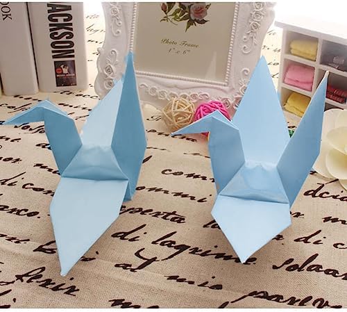 Paper Crane Hanging Garland 3 Strings 52ft Blue Origami Decor