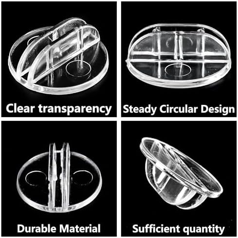 120 Pcs Transparent Plastic Card Holders