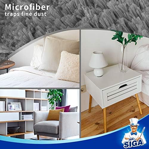 MRSIGA Lint Free Microfiber Duster Refills 2 Pack