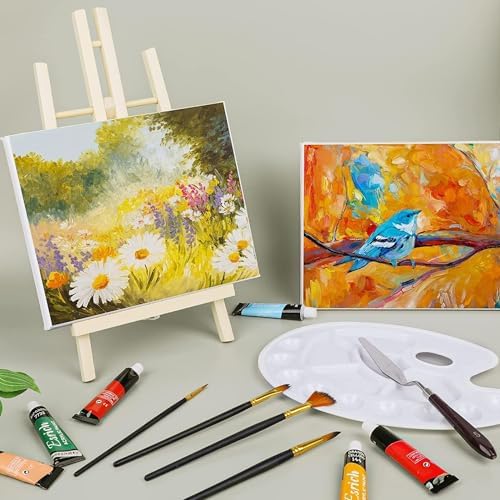 Qatalitic 10PCS 12 Inch Wooden Easel Stand