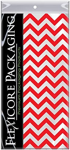 Flexicore Packaging Black Chevron Gift Wrap Tissue Paper 10 Sheets