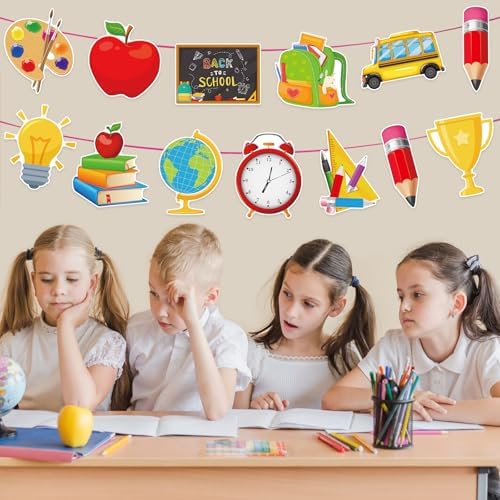 48Pcs Back to School Cutouts for Bulletin Boards