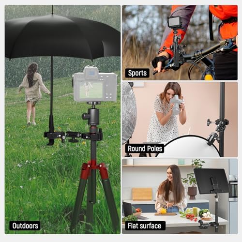 NEEWER Double Super Clamp Camera Mount with Magic Arm