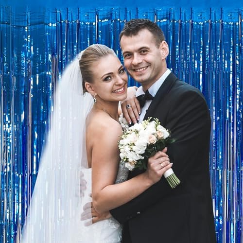 Ocean Party Blue Decor Curtain Set for Photo Booths