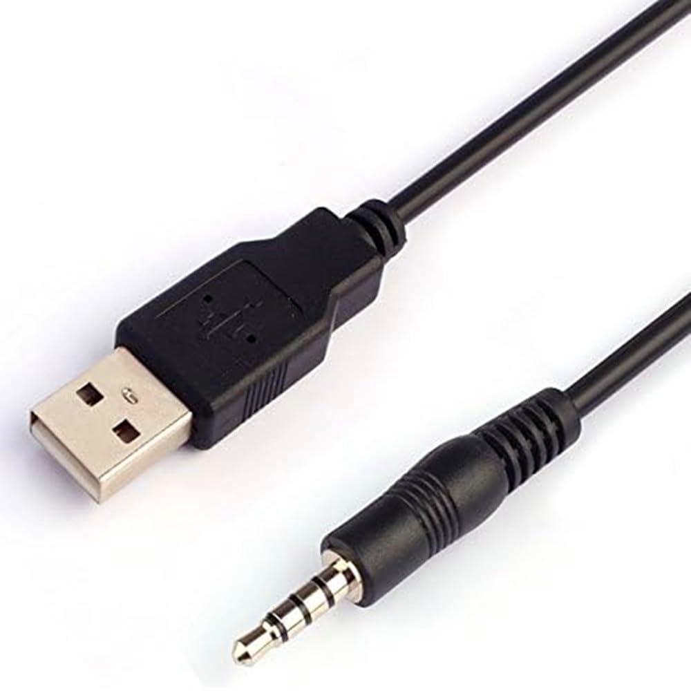 USB to 35mm Audio Jack Adapter Cable 20cm