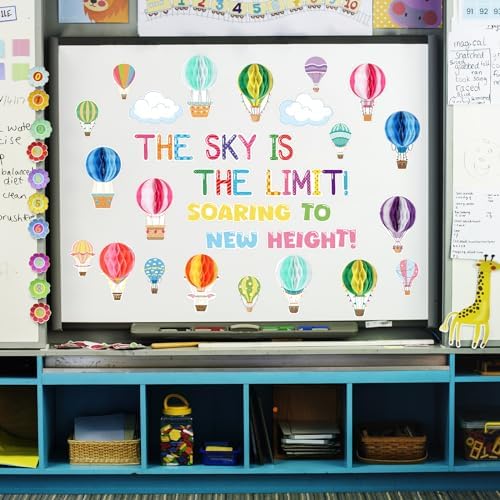 3D Hot Air Balloon Bulletin Board Decorations