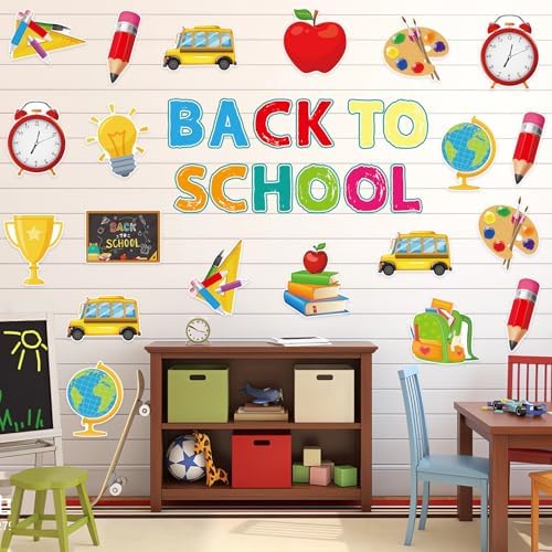 48Pcs Back to School Cutouts for Bulletin Boards