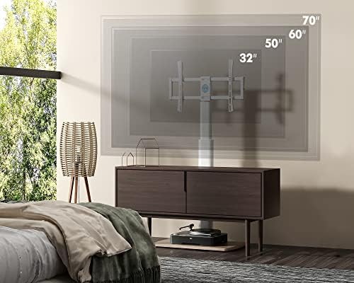 FITUEYES Height Adjustable Corner TV Stand White