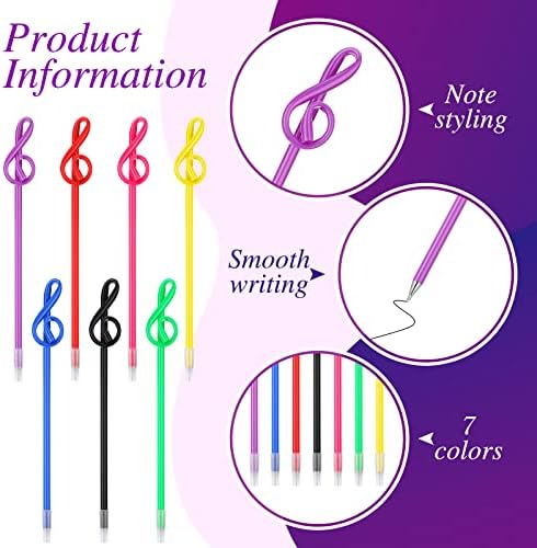 Lincia 100 Pcs Musical Note Ballpoint Pens