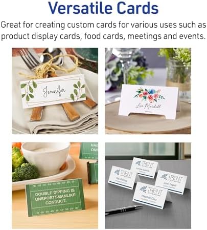 Avery 150 Blank Tent Cards with Sure Feed Technology