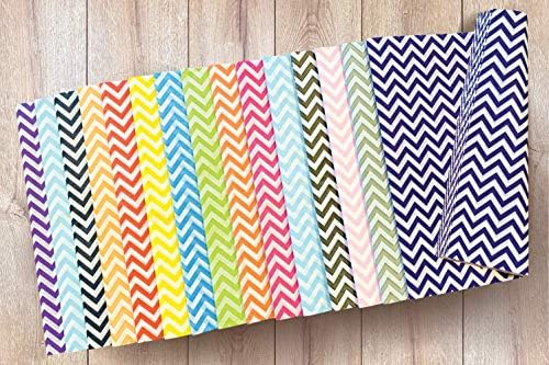 Flexicore Packaging Black Chevron Tissue Paper 15x20 Inch 10 Sheets