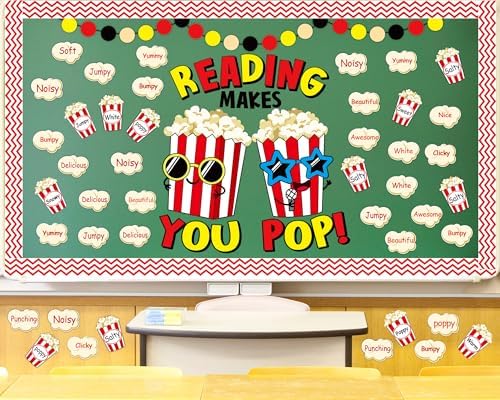 Popcorn Cutouts Reading Bulletin Board Classroom Decor
