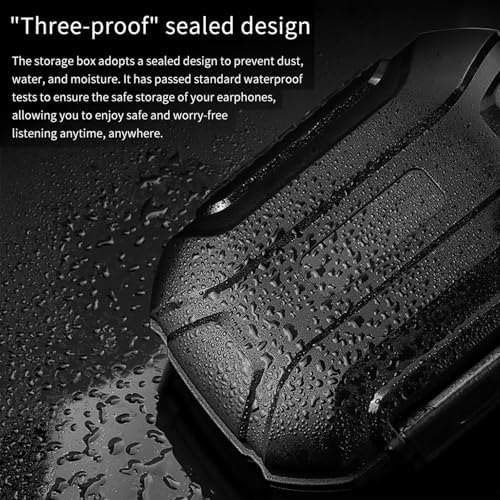 Suspirit Matte Black Earphone Case for Earbuds Cables Keys and More