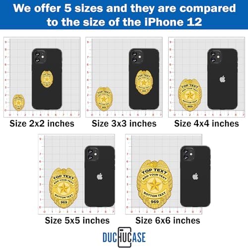 Custom Police Badge Sticker for Water Bottle Phone Case Laptop