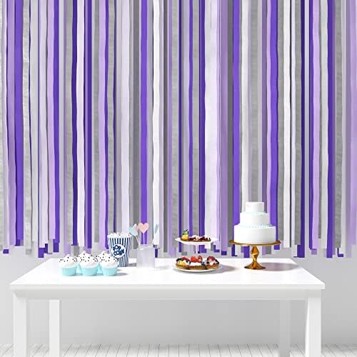 House Of Party Purple Crepe Paper Streamers 492ft 6 Rolls